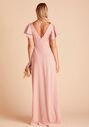 Birdy Grey Hannah Crepe Dress in Dusty Rose V-Neck Bridesmaid Dress - thumbnail - 3
