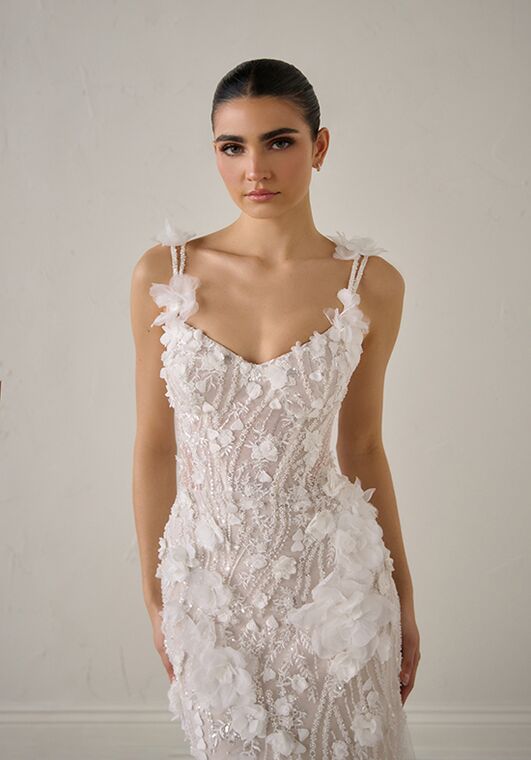 Justin Alexander Signature Ambrosia Fit-and-Flare Wedding Dress - 4