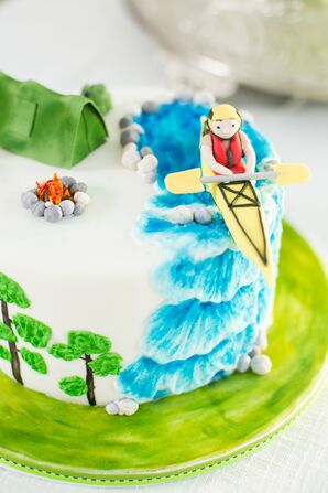 Outdoors-Themed Groom's Cake