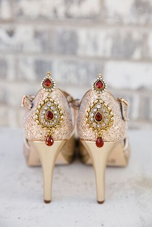 Style & Co. Red and Gold Wedding Shoes