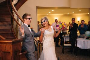 Bride and Groom Staircase Reception Introduction