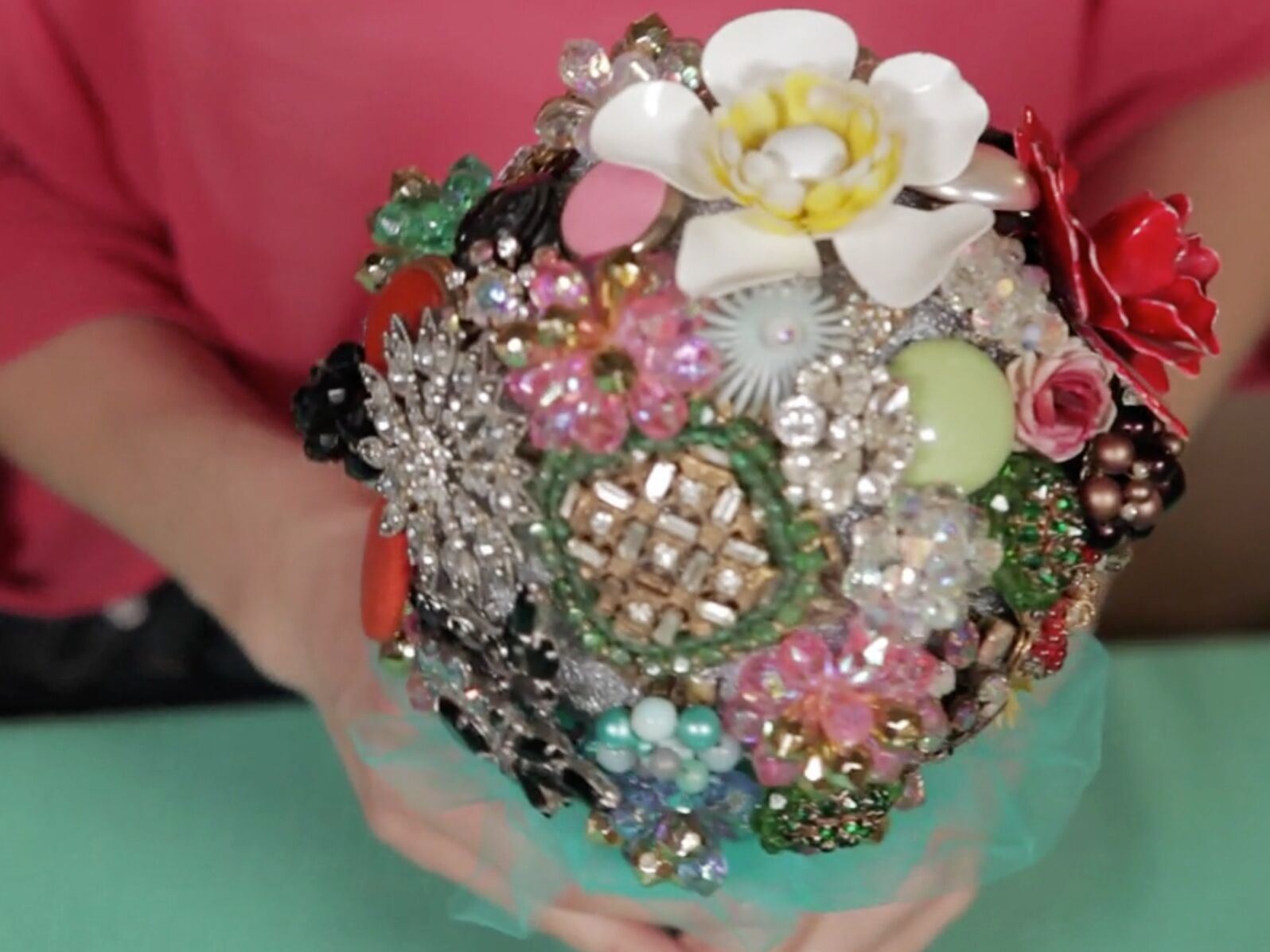 DIY Bridal Brooch Bouquet Kit - Creates a Medium - Large Bouquet