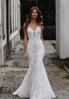 Abella Belinha- E466 Fit-and-Flare Wedding Dress