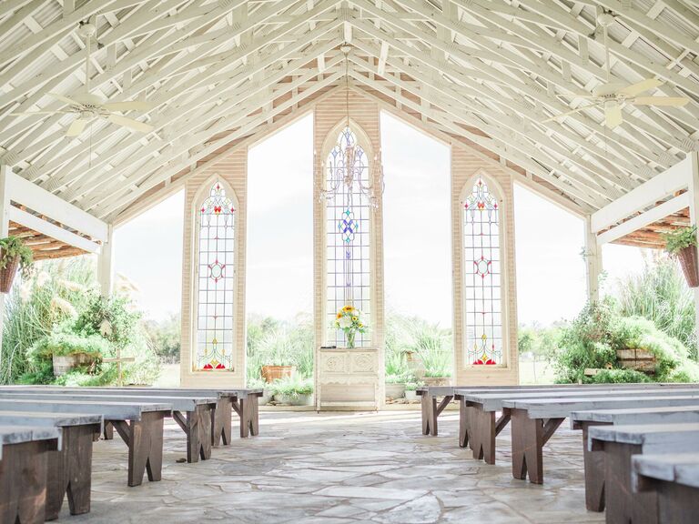 Church wedding venue in New Braunfels, Texas.