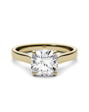 Forever One Moissanite Elegant Cushion Cut Engagement Ring - thumbnail - 1