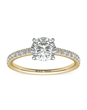 Blue Nile Round Cut Engagement Ring