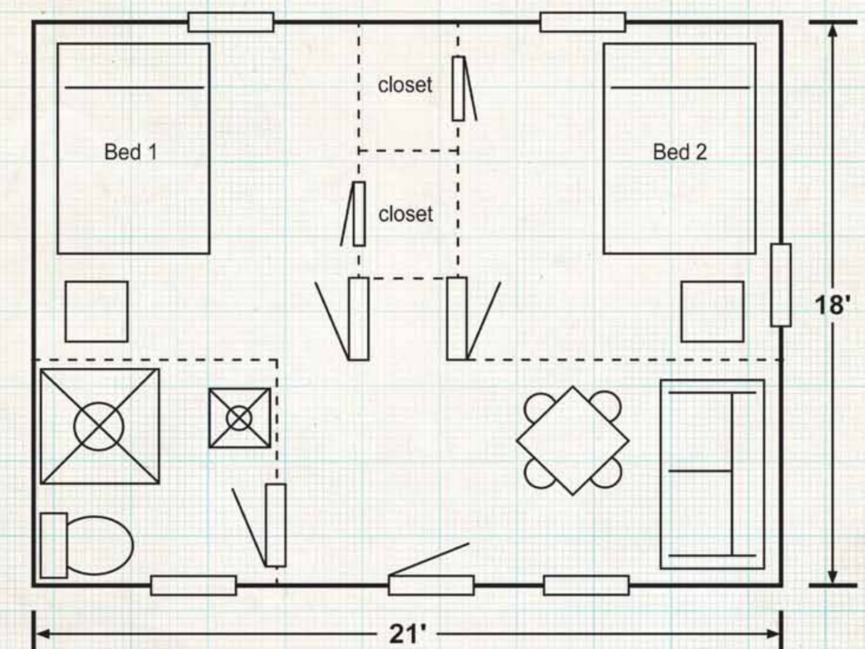 Picture of 2 Bedroom Cabin Assignments 