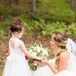 Lace Key-Hole Back Flower Girl Dress