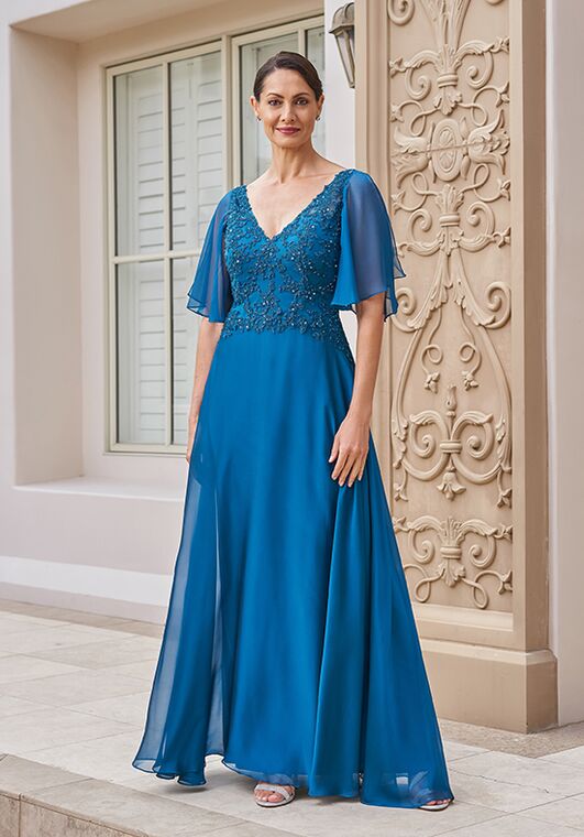 Jade Couture Mother of the Bride by Jasmine K248015 Blue Mother Of The Bride Dress - 4