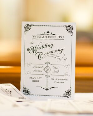 Classic Black-and-White Wedding Invitation