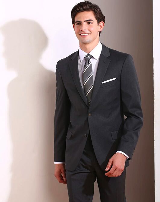 BLACKTIE ATHENS Charcoal Wedding Suit Grey Tuxedo - 2