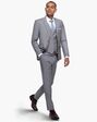 Generation Tux Gray Sharkskin Notch Lapel Suit Gray Tuxedo - thumbnail - 3