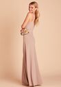 Birdy Grey Jay Crepe Dress in Taupe V-Neck Bridesmaid Dress - thumbnail - 2