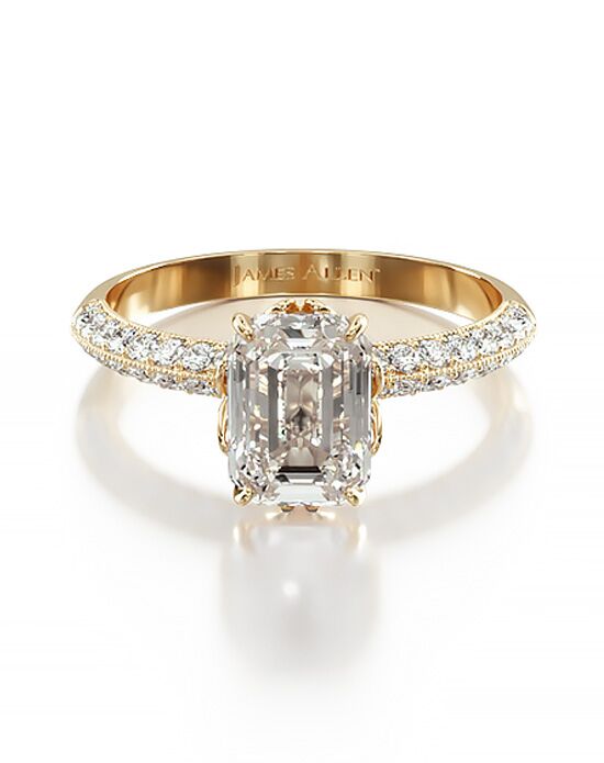 James Allen Emerald Cut Engagement Ring - 1