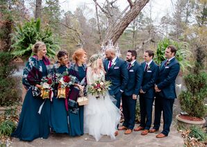 Classic Navy Wedding Party Attire