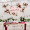 Retro Graphics and Disco Balls Made This Greenhouse Wedding in Philadelphia, Pennsylvania, Shine