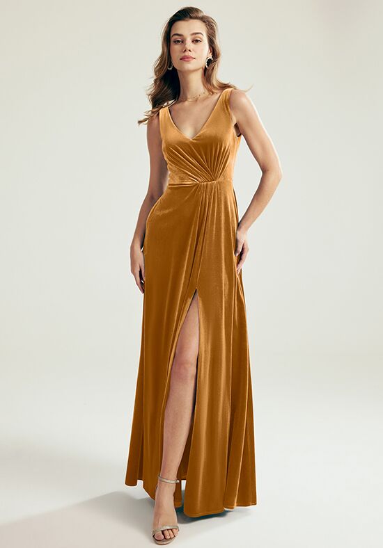 AW Bridal AW Marjorie Dress V-Neck Bridesmaid Dress - 1