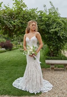 Essense of Australia D3931 Fit-and-Flare Wedding Dress