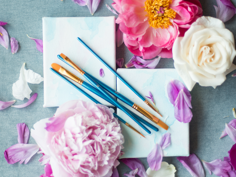 A watercolor wedding theme