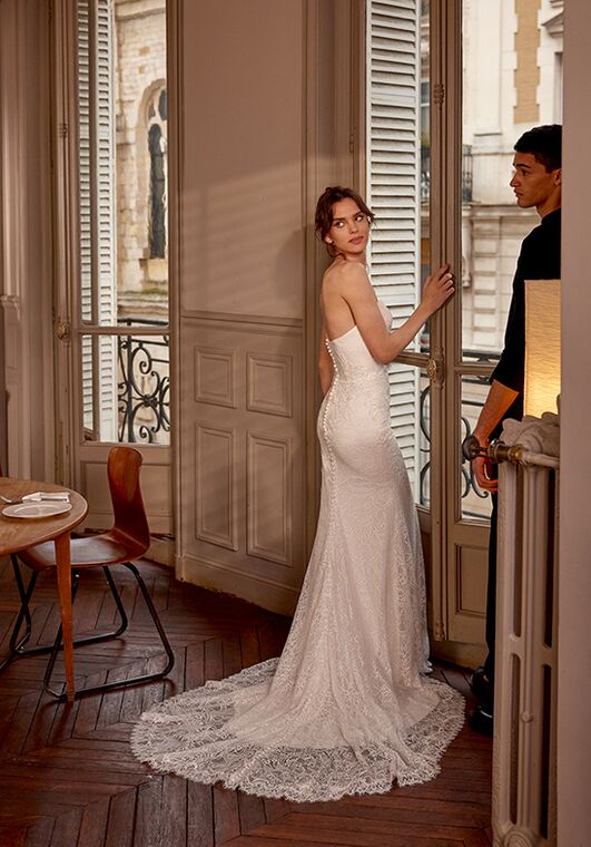 Adore by Justin Alexander Azure Fit-and-Flare Wedding Dress - 4