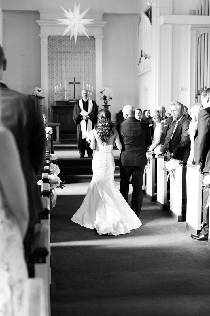 Nina and Matt were married in a traditional Christian ceremony before inviting guests to the reception at the Duke Mansion in Charlotte, North Carolina.