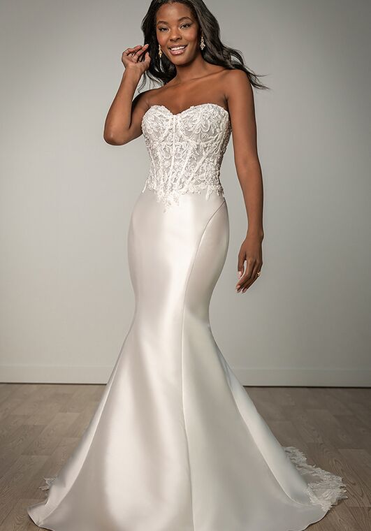 Stella York SY8163 Fit-and-Flare Wedding Dress - 6
