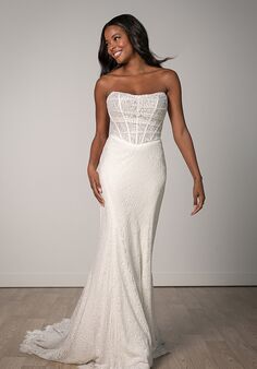 Stella York SY8086 Fit-and-Flare Wedding Dress