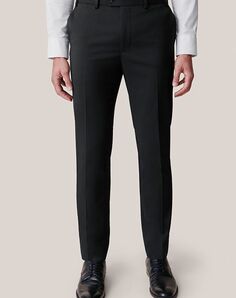 Birdy Grey Suits Taylor Suit Pants in Black Black Tuxedo