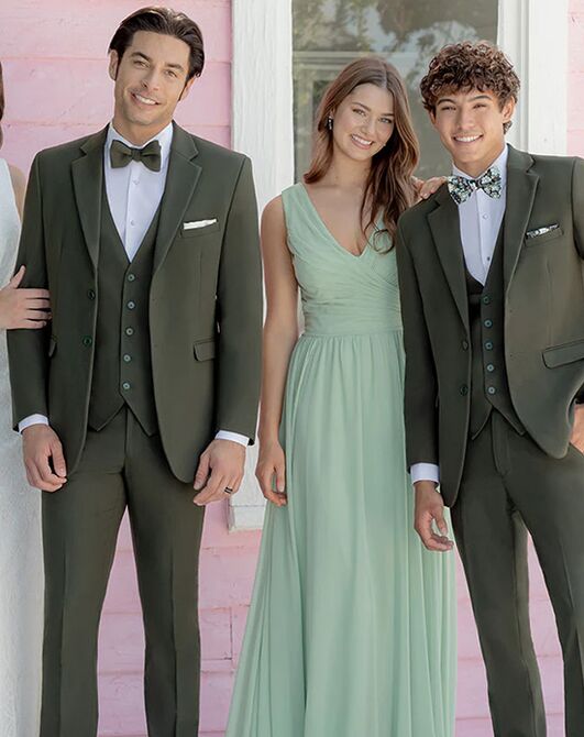 BLACKTIE METRO Olive Wedding Suit Green Tuxedo - 6