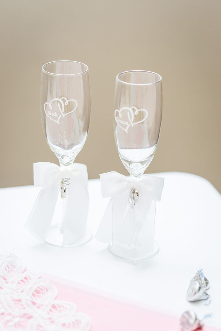 Bride and Groom Champagne Glasses
