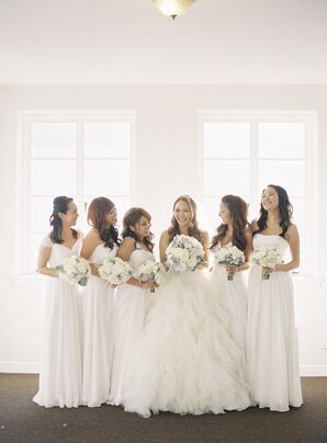 Custom White Bridesmaid Dresses