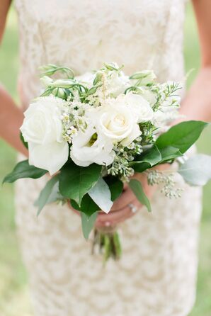 White Bridesmaid Bouquet