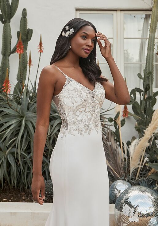 Beloved by Casablanca Bridal BL341 Memphis Sheath Wedding Dress - 4