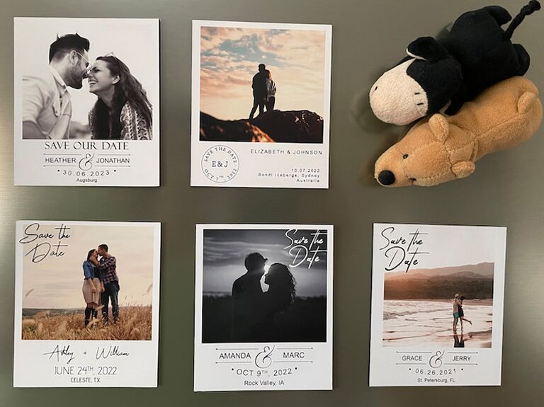 etsy save the date photo magnets