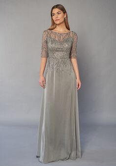 Jade Couture Mother of the Bride by Jasmine K268067U Silver Mother Of The Bride Dress