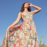 colorful floral maxi dress