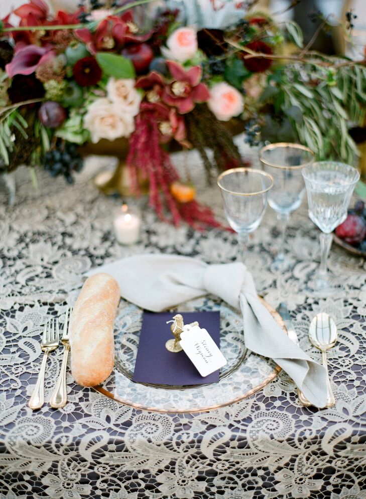 Ivory Lace Table Linen