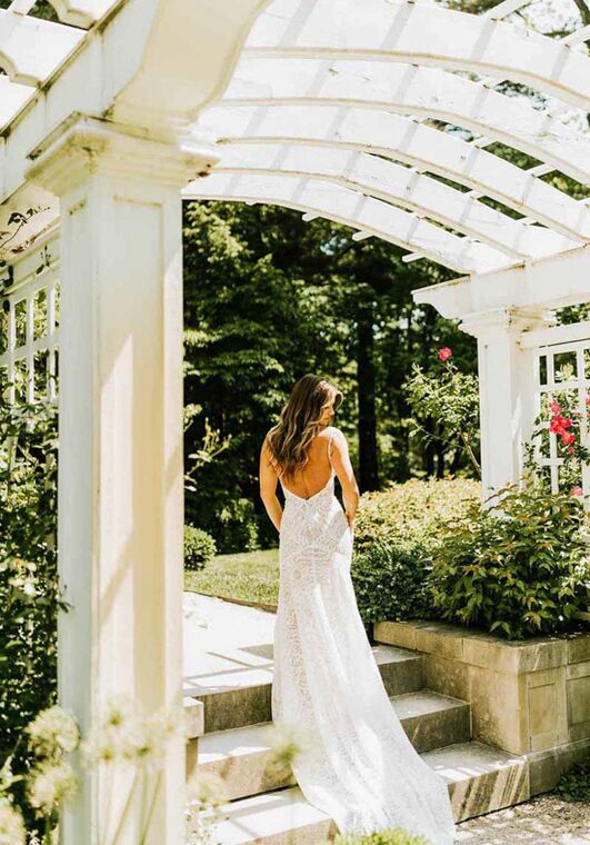 Stella York 7649 Column Wedding Dress - 5