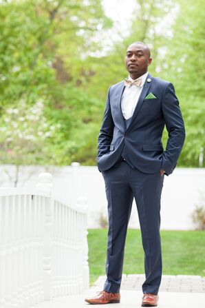 Noose and Monkey Navy Three-Piece Suit