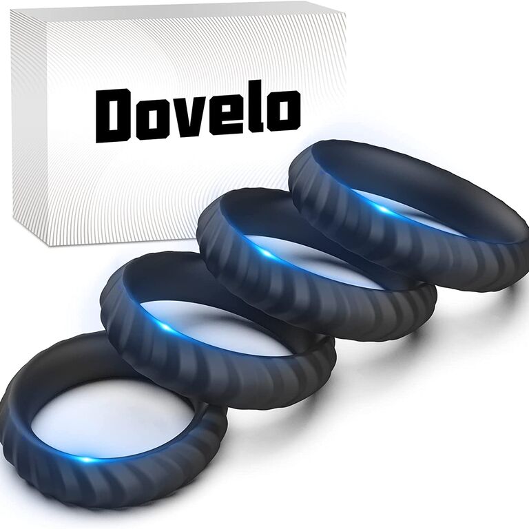 Silicone penis rings by Amazon. 