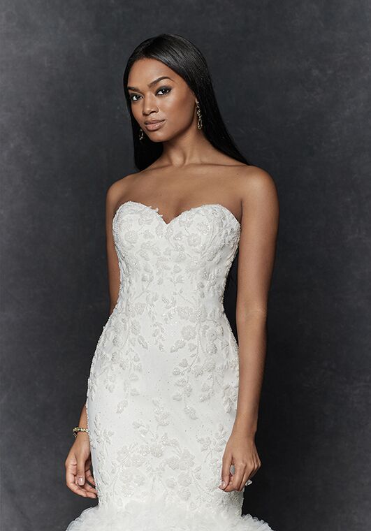 Justin Alexander Signature Carlotta Mermaid Wedding Dress - 3