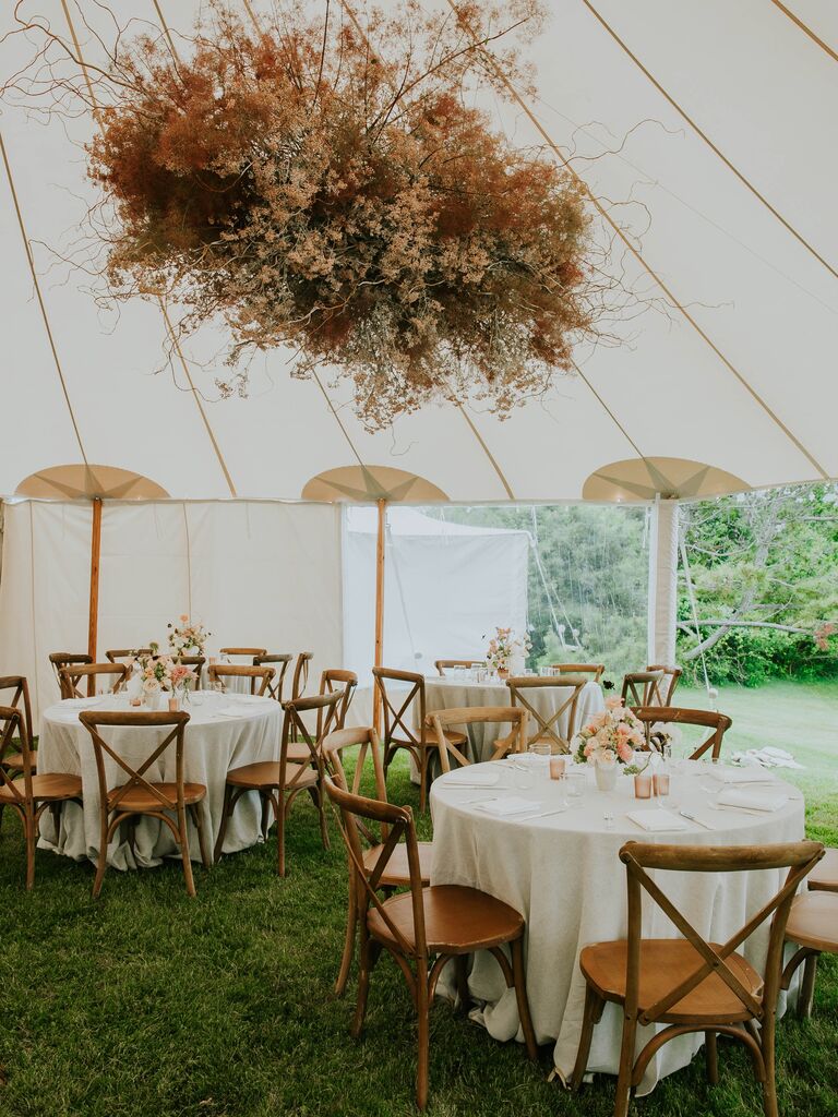 A beautiful neutral-toned marquee.