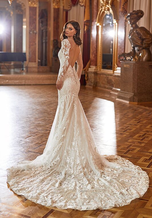 Moonlight Couture H1479 Mermaid Wedding Dress - 3