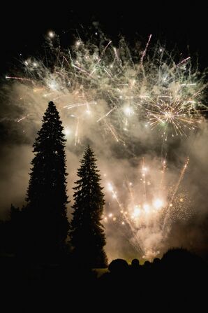 Fireworks at Castle Wedding in Italy