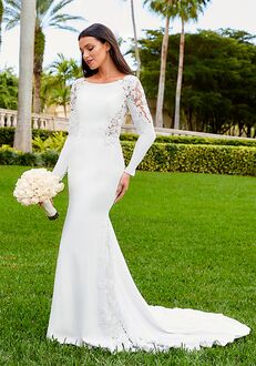 Adrianna Papell Platinum 31200 Fit-and-Flare Wedding Dress
