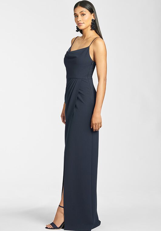 Sachin & Babi Paulina Gown - Navy Scoop Bridesmaid Dress - 6