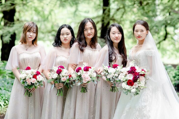 Bridesmaids for Wedding at the University of Illinois