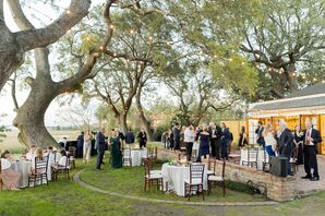 Outdoor Southern Wedding Reception, River House, String Lights, Simple, Southern, Charleston, South Carolina