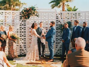 Bohemian Graphic Lace Wedding Dress