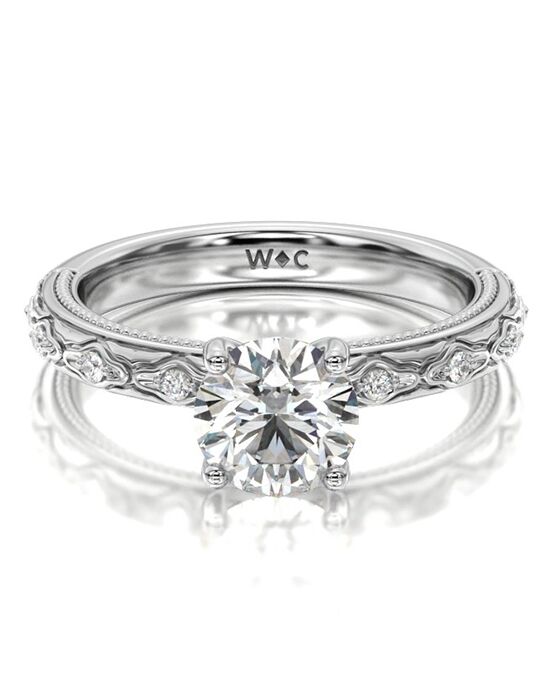 With Clarity Vintage Princess, Cushion, Emerald, Radiant, Round, Oval Cut Engagement Ring - 1